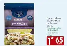 Supermercados Bip Bip El pastor - queso rallado sin lactosa oferta
