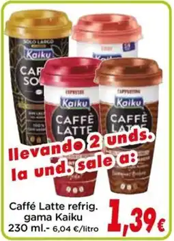 Proxi KAIKU Caffé Latte refrig. gama oferta
