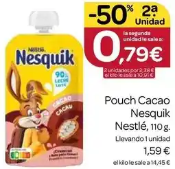 Supermercados El Jamón Nestlé - pouch cacao nesquik oferta