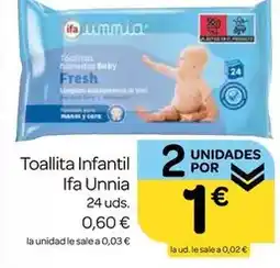 Supermercados El Jamón Ifa unnia - toallita infantil oferta