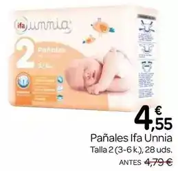 Supermercados El Jamón Ifa unnia - pañales oferta