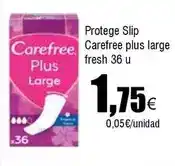 FROIZ Carefree - protege slip plus large fresh 36 u oferta