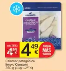 Consum Consum - calamar patagonico limpio oferta