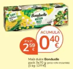 Consum Bonduelle - maiz dulce oferta