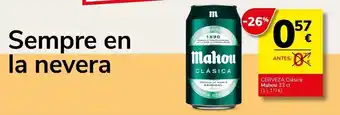 Supermercados Charter Mahou - cerveza chesa oferta