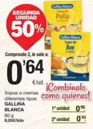 SPAR Fragadis Gallina blanca - sopas o cremas diferentes tipos oferta