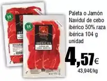 FROIZ Navidul - paleta o jamon de cebo iberico 50% raza iberica oferta