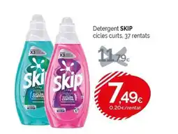 Condis SKIP Detergent cicles curts, 37 rentats oferta