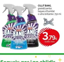 Condis CILLIT BANG greix&lluentor, taques d'humitat o ultra brillantor oferta