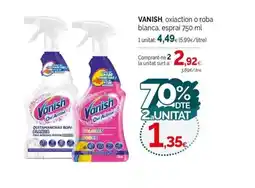 Condis VANISH, oxiaction o roba blanca, esprai oferta