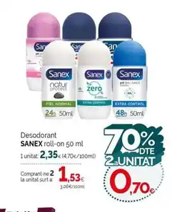 Condis SANEX Desodorant oferta