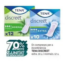 Condis TENA DISCREET En compreses per a incontinencia oferta