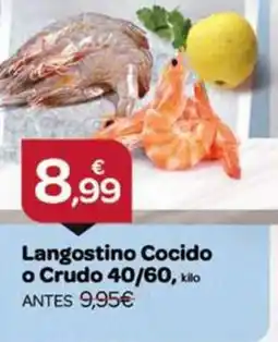 Supermercados El Jamón Langostino Cocido o Crudo 40/60 oferta