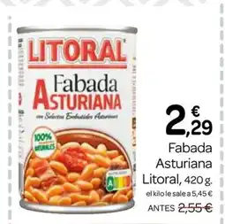 Supermercados El Jamón LITORAL Fabada Asturiana oferta