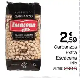 Supermercados El Jamón ESCACENA Garbanzos Extra oferta
