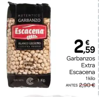 Supermercados El Jamón ESCACENA Garbanzos Extra oferta