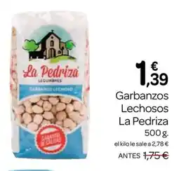 Supermercados El Jamón LA PEDRIZA Garbanzos Lechosos oferta