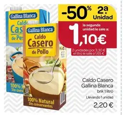 Supermercados El Jamón GALLINA BLANCA Caldo Casero oferta