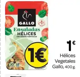 Supermercados El Jamón GALLO Hélices Vegetales oferta