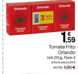 Supermercados El Jamón ORLANDO Tomate Frito oferta