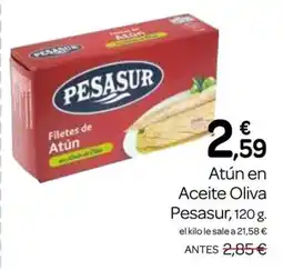 Supermercados El Jamón PESASUR Atún en Aceite Oliva oferta