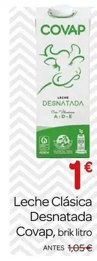 Supermercados El Jamón COVAP Leche Clásica Desnatada oferta