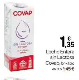 Supermercados El Jamón COVAP Leche Entera sin Lactosa oferta