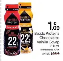 Supermercados El Jamón COVAP Batido Proteina Chocolate o Vainilla oferta