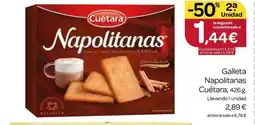 Supermercados El Jamón CUÉTARA Galleta Napolitanas oferta