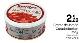 Supermercados El Jamón IBERITOS Crema de Jamón oferta