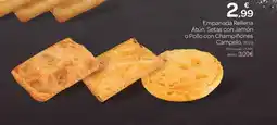 Supermercados El Jamón Empanada Rellena Atún, Setas con Jamón o Pollo con Champiñones Campelo oferta