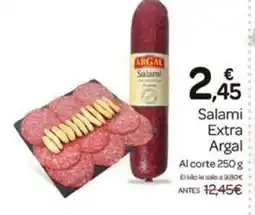 Supermercados El Jamón ARGAL Salami Extra oferta
