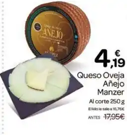 Supermercados El Jamón Queso Oveja Añejo Manzer oferta