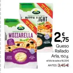 Supermercados El Jamón ARLA Queso Rallado oferta