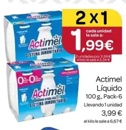Supermercados El Jamón ACTIMEL Líquido oferta
