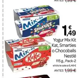 Supermercados El Jamón Yogur Mix Kit Kat, Smarties o Chocoballs Nestlé oferta