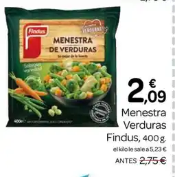 Supermercados El Jamón FINDUS Menestra Verduras oferta