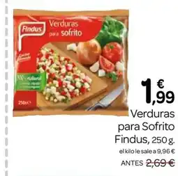 Supermercados El Jamón FINDUS Verduras para sofrito oferta