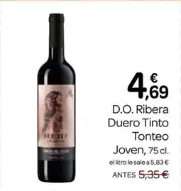 Supermercados El Jamón D.O. Ribera Duero Tinto Tonteo Joven oferta