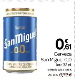 Supermercados El Jamón SAN MIGUEL Cerveza oferta