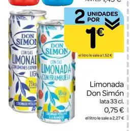 Supermercados El Jamón DON SIMÓN Limonada oferta