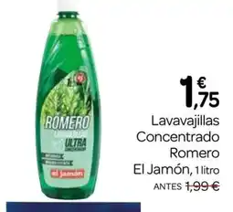 Supermercados El Jamón EL JAMÓN Lavavajillas Concentrado Romero oferta