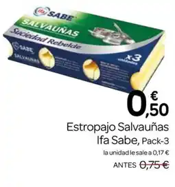 Supermercados El Jamón IFA SABE Estropajo Salvauñas oferta