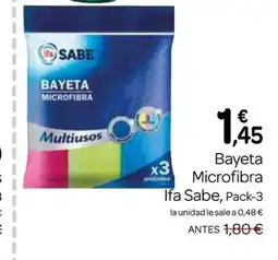 Supermercados El Jamón IFA SABE Bayeta Microfibra oferta