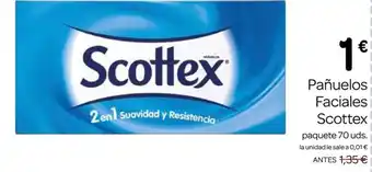 Supermercados El Jamón SCOTTEX Pañuelos Faciales oferta