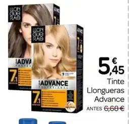 Supermercados El Jamón Tinte Llongueras Advance oferta