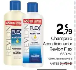 Supermercados El Jamón REVLON FLEX Champú o Acondicionador oferta