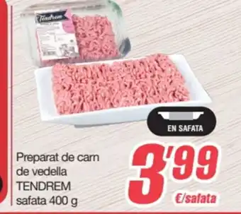 TENDREM Preparat de cam de vedella