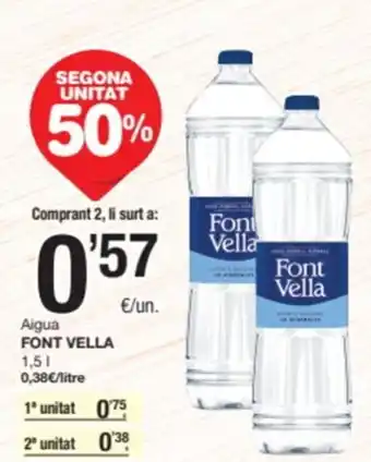 SPAR Fragadis FONT VELLA Aigua oferta