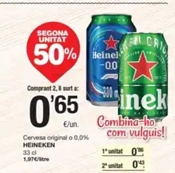 SPAR Fragadis HEINEKEN Cervesa original o 0,0% oferta